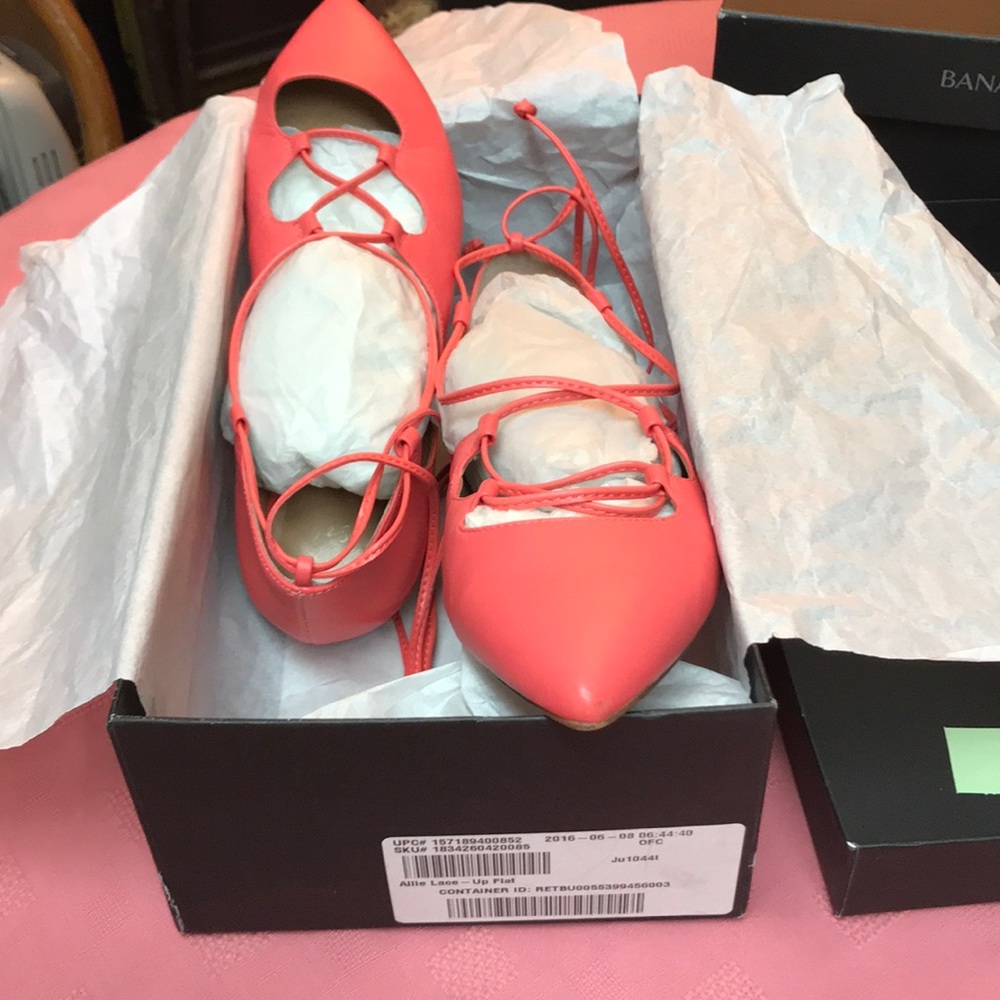 🌟 Ankle Tie Flats from Banana Republic 🌟